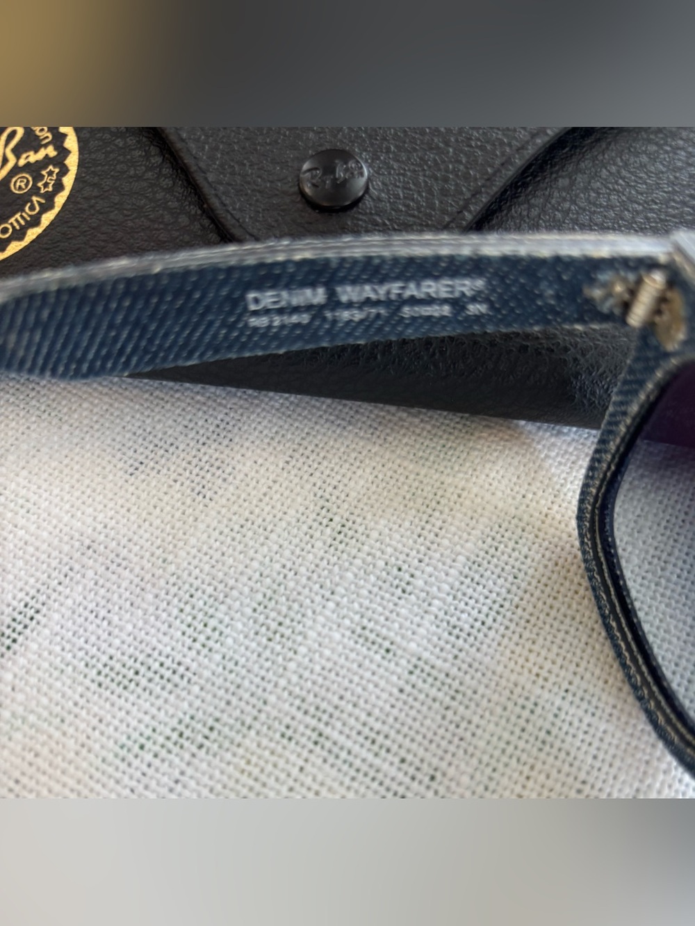 NWT-Rare Ray Ban Denim Wayfarer Sunglasses - Picture 3 of 6